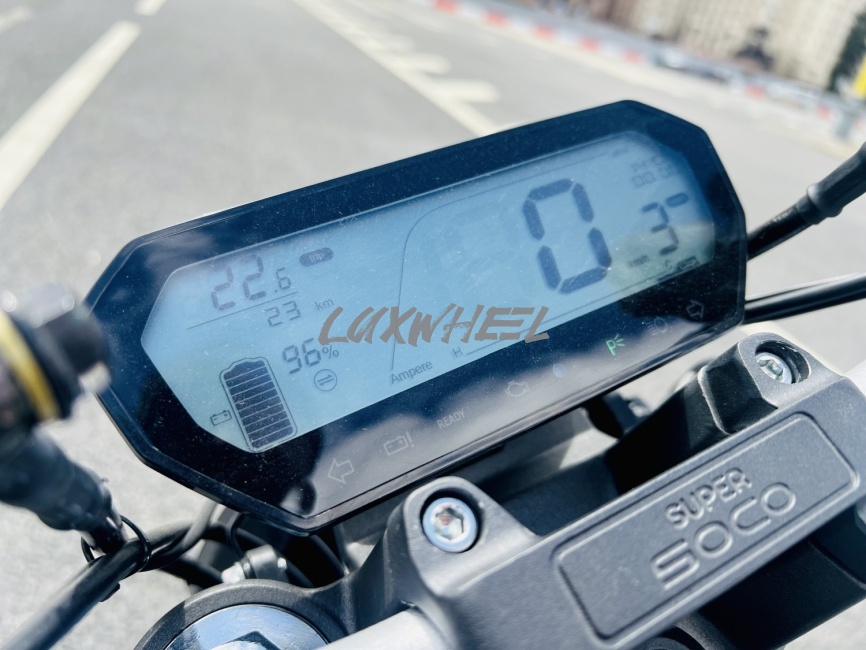 Электромотоцикл WHITE SIBERIA SUPER SOCO TSX фото 5