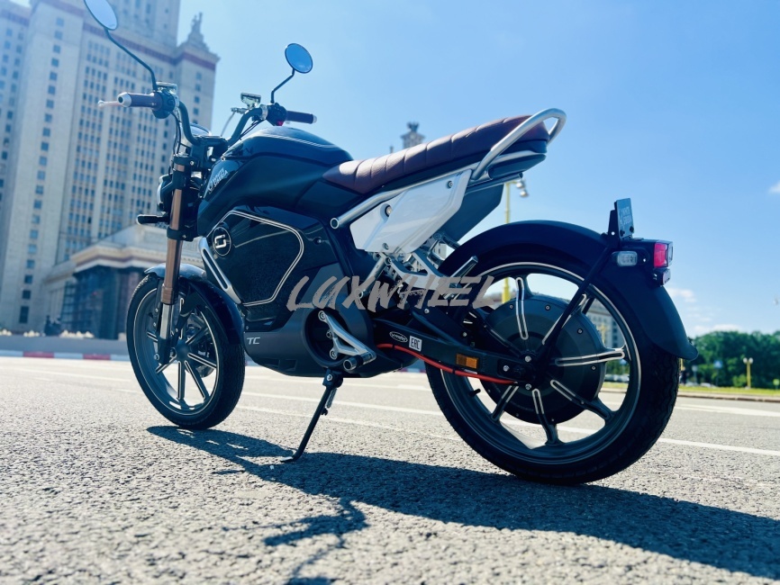 Электромотоцикл WHITE SIBERIA SUPER SOCO TS фото 3